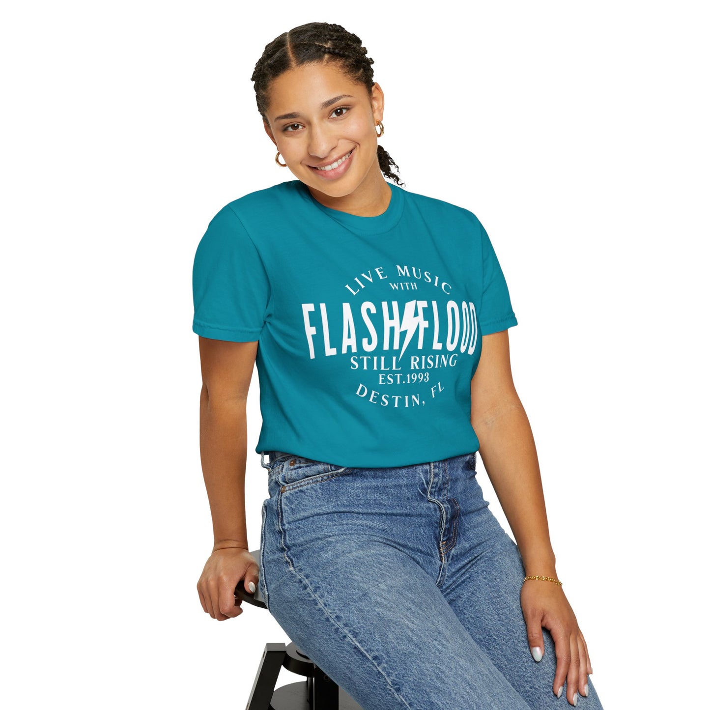 Flash Flood Still Rising - White Logo - Unisex T-shirt