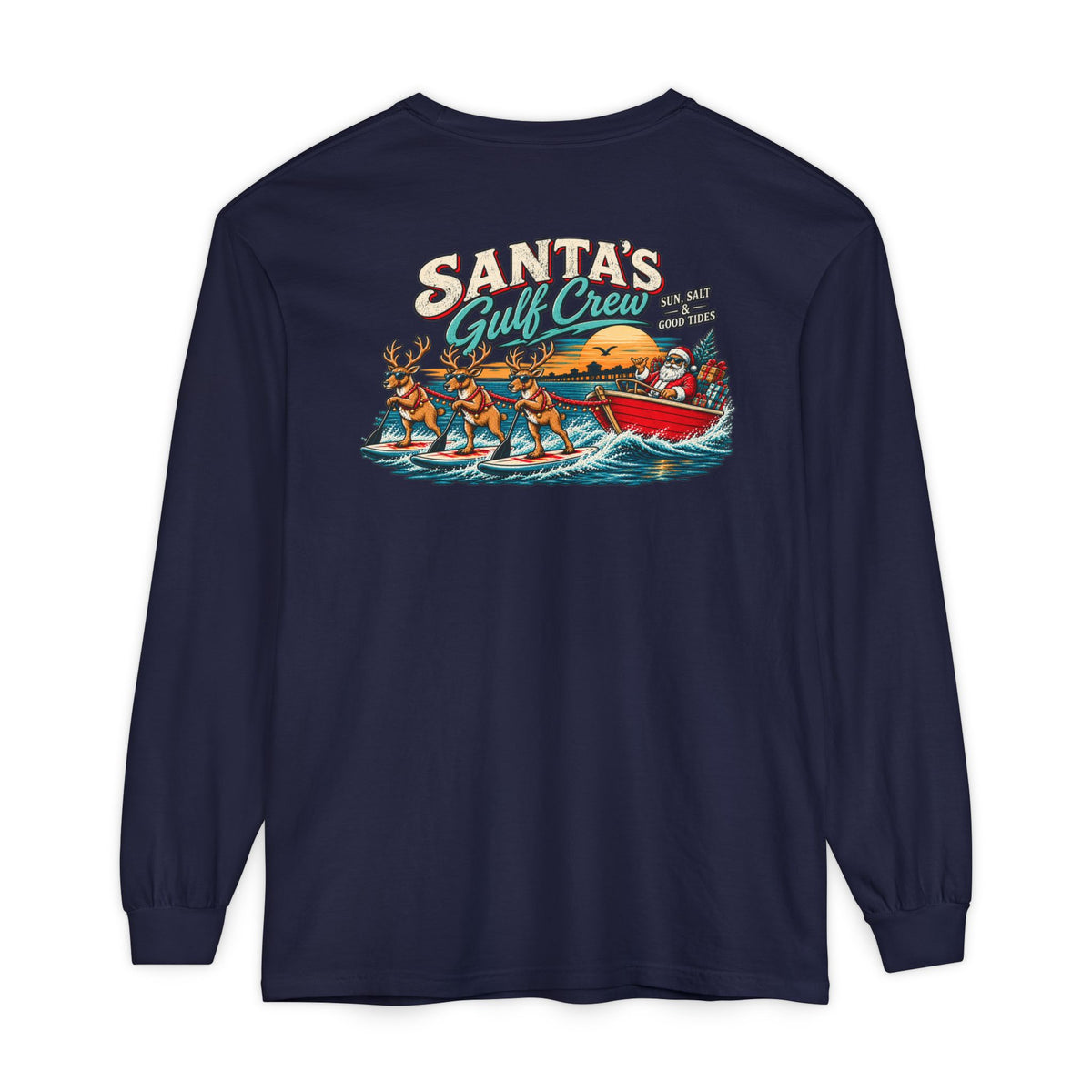 Santa’s Gulf Crew Unisex Long Sleeve Tee