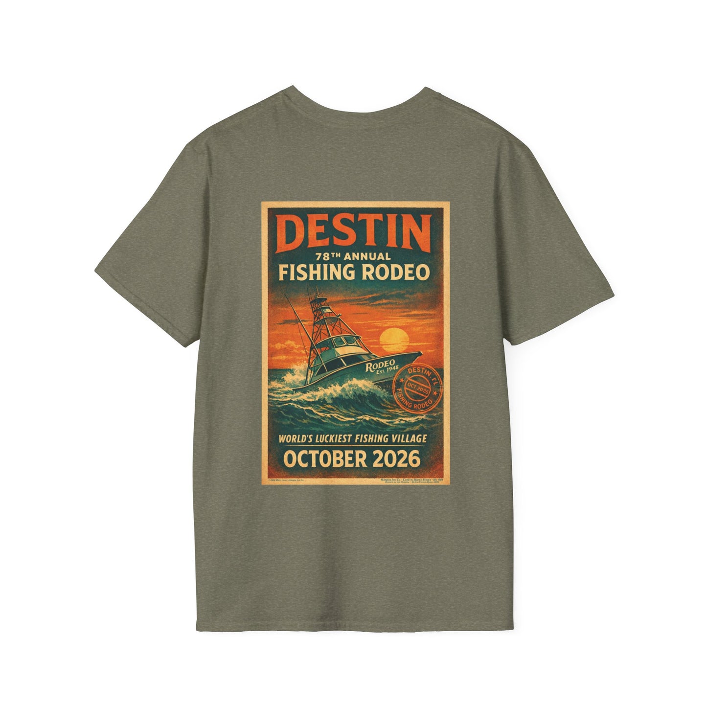 Hooked on the Horizon – Destin Fishing Rodeo 2026 Tee