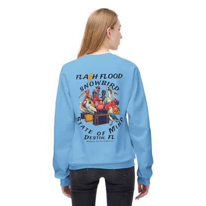 Flash Flood - Snowbird State of Mind - Fleece Crewneck Sweatshirt