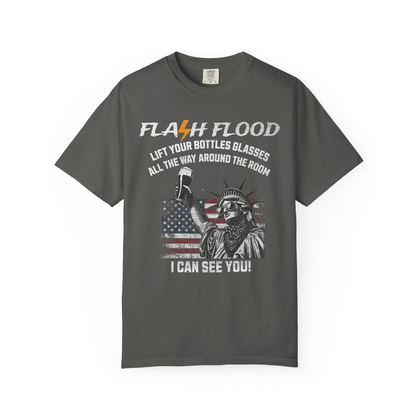 Flash Flood – I Can See You Toast Tee 🍻⚡