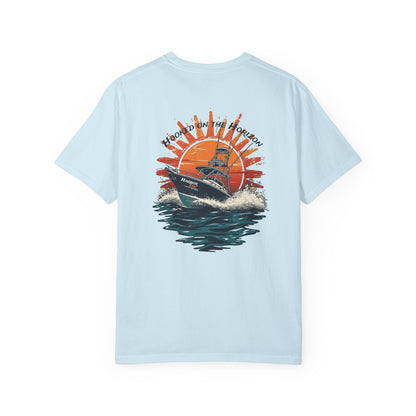 Hooked on the Horizon – Charter Boat Tee – Harbor Ink Co & Design