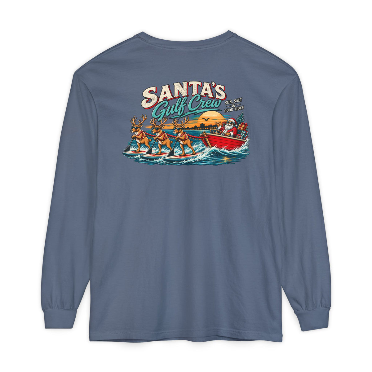 Santa’s Gulf Crew Unisex Long Sleeve Tee