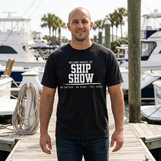 Ship Show Tee – No Captain, No Plan