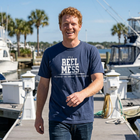 Reel Mess Tee - Lines Crossed