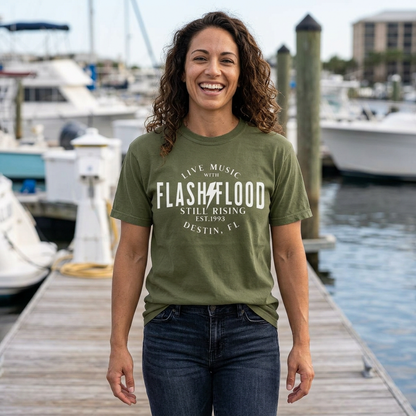 Flash Flood - Still Rising - White Logo - Unisex T-shirt