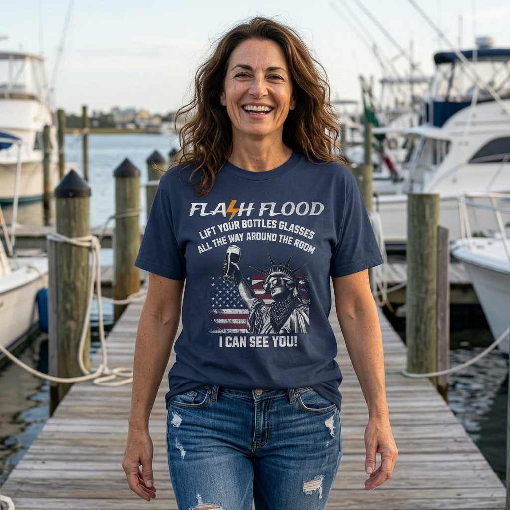 Flash Flood – I Can See You Toast Tee 🍻⚡