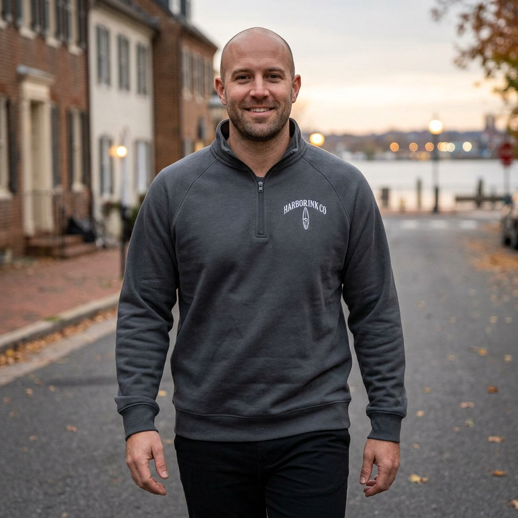 Harbor Ink Quarter-Zip Fleece
