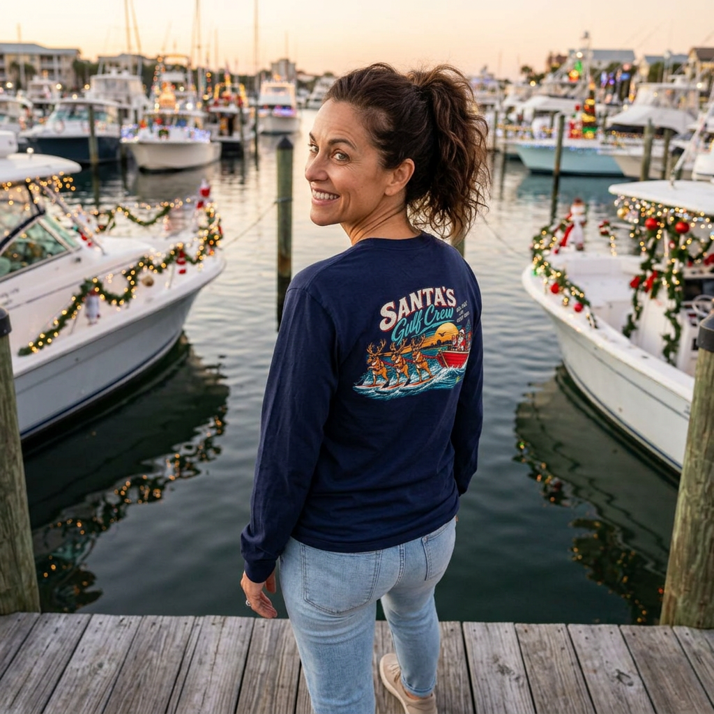 Santa’s Gulf Crew Unisex Long Sleeve Tee