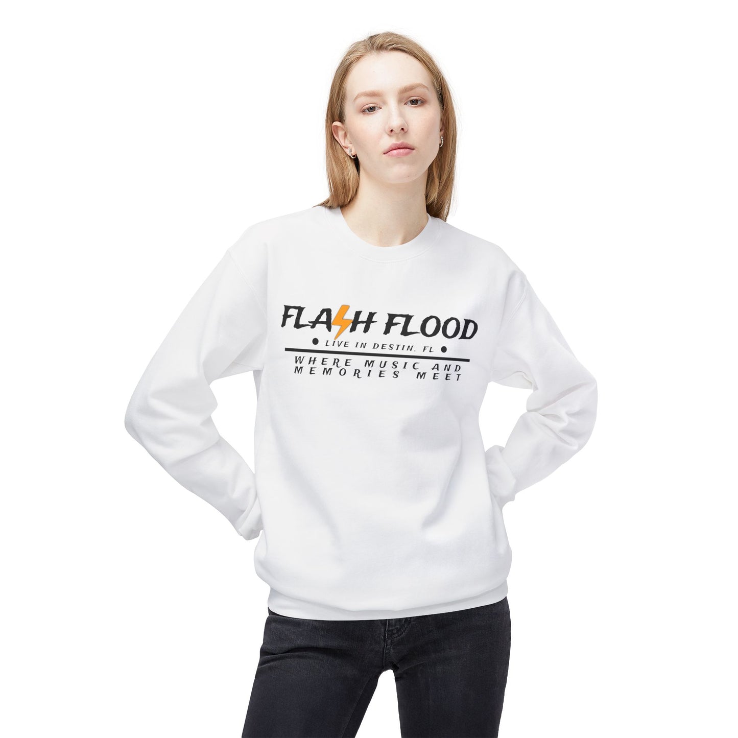 Flash Flood - Snowbird State of Mind - Fleece Crewneck Sweatshirt
