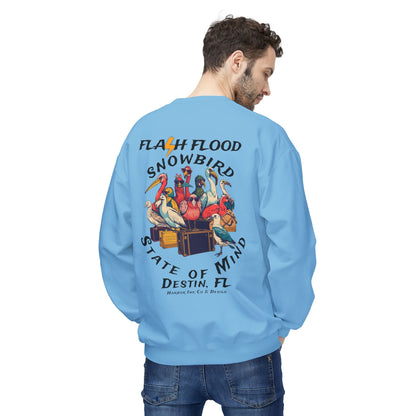 Flash Flood - Snowbird State of Mind - Fleece Crewneck Sweatshirt