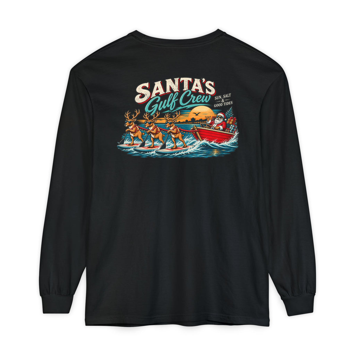 Santa’s Gulf Crew Unisex Long Sleeve Tee